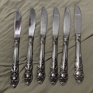 GRANDE TRADITION 6 Dinner Knives 8 5/8 Lifetime Cutlery Stainless Japan Flatware